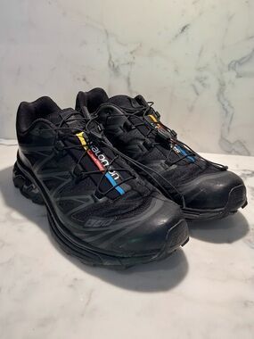 Salomon XT-6 Trail Running Shoes in Black
